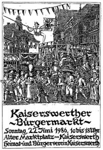 Plakat zum ersten Bürgermarkt von Hannes Esser